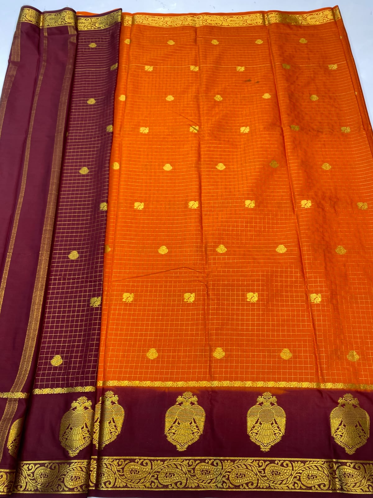 Mysore Chex Butta Saree(3261F-R26)