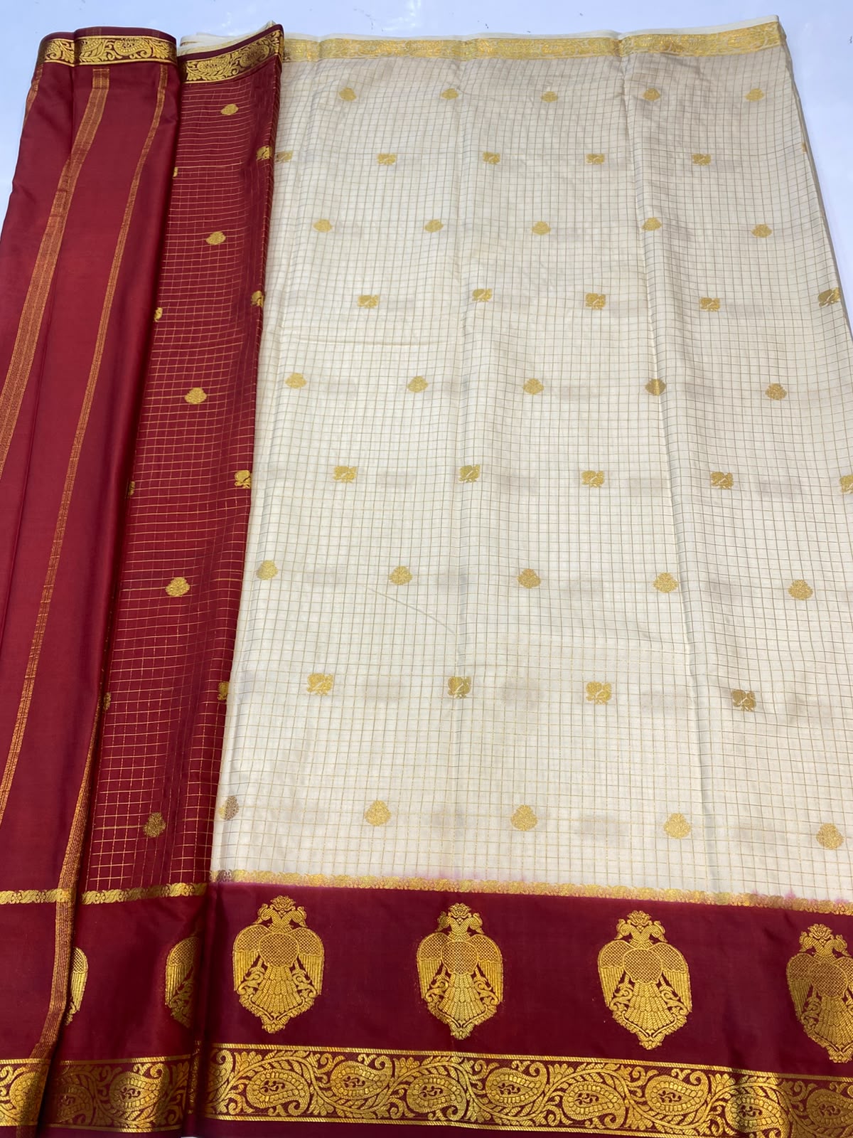 Mysore Chex Butta Saree(3261F-R26)