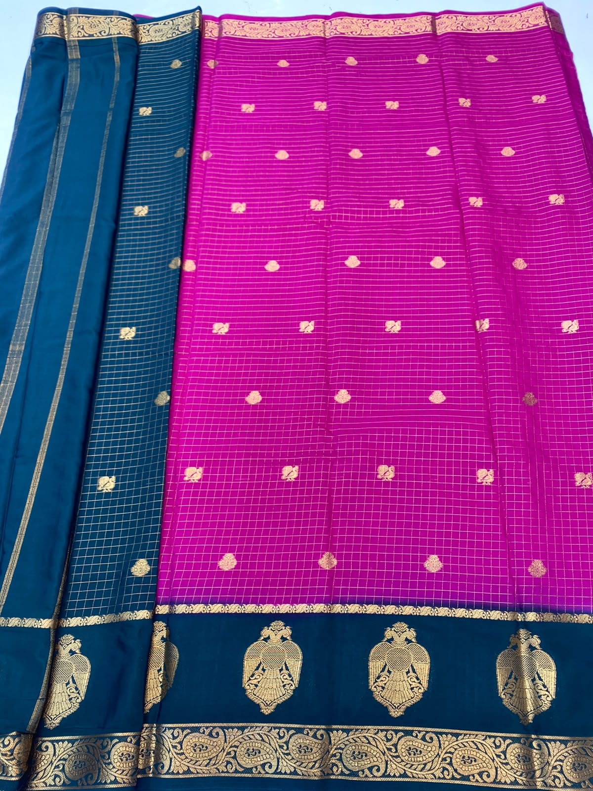 Mysore Chex Butta Saree(3261F-R26)