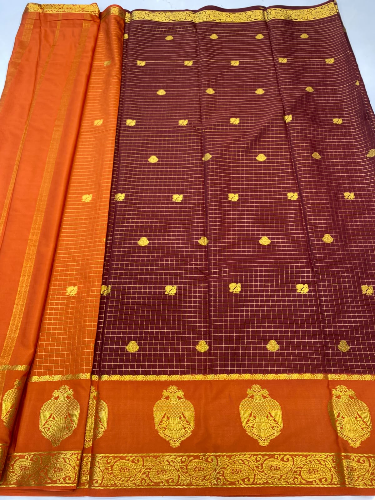 Mysore Chex Butta Saree(3261F-R26)