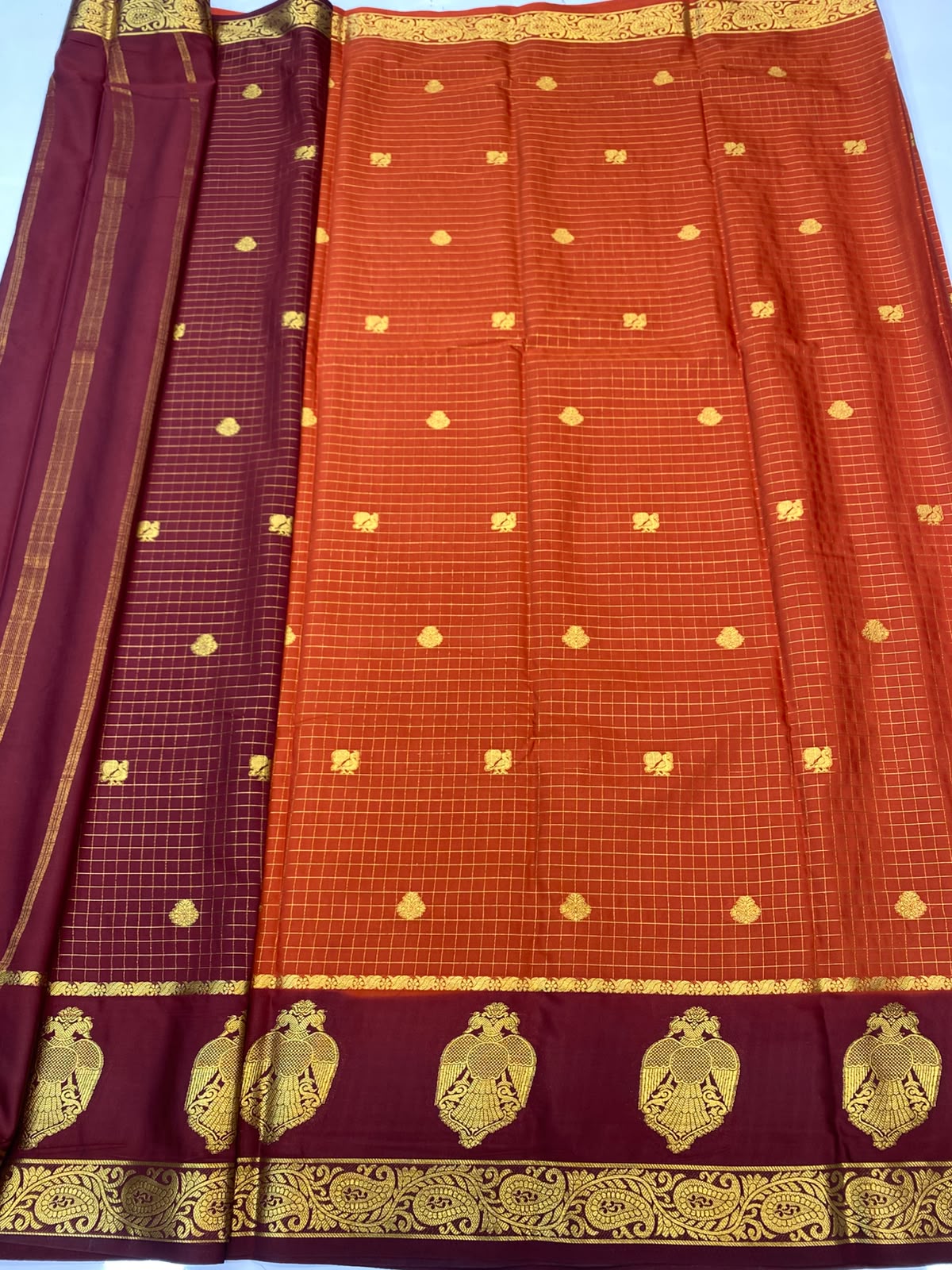 Mysore Chex Butta Saree(3261F-R26)