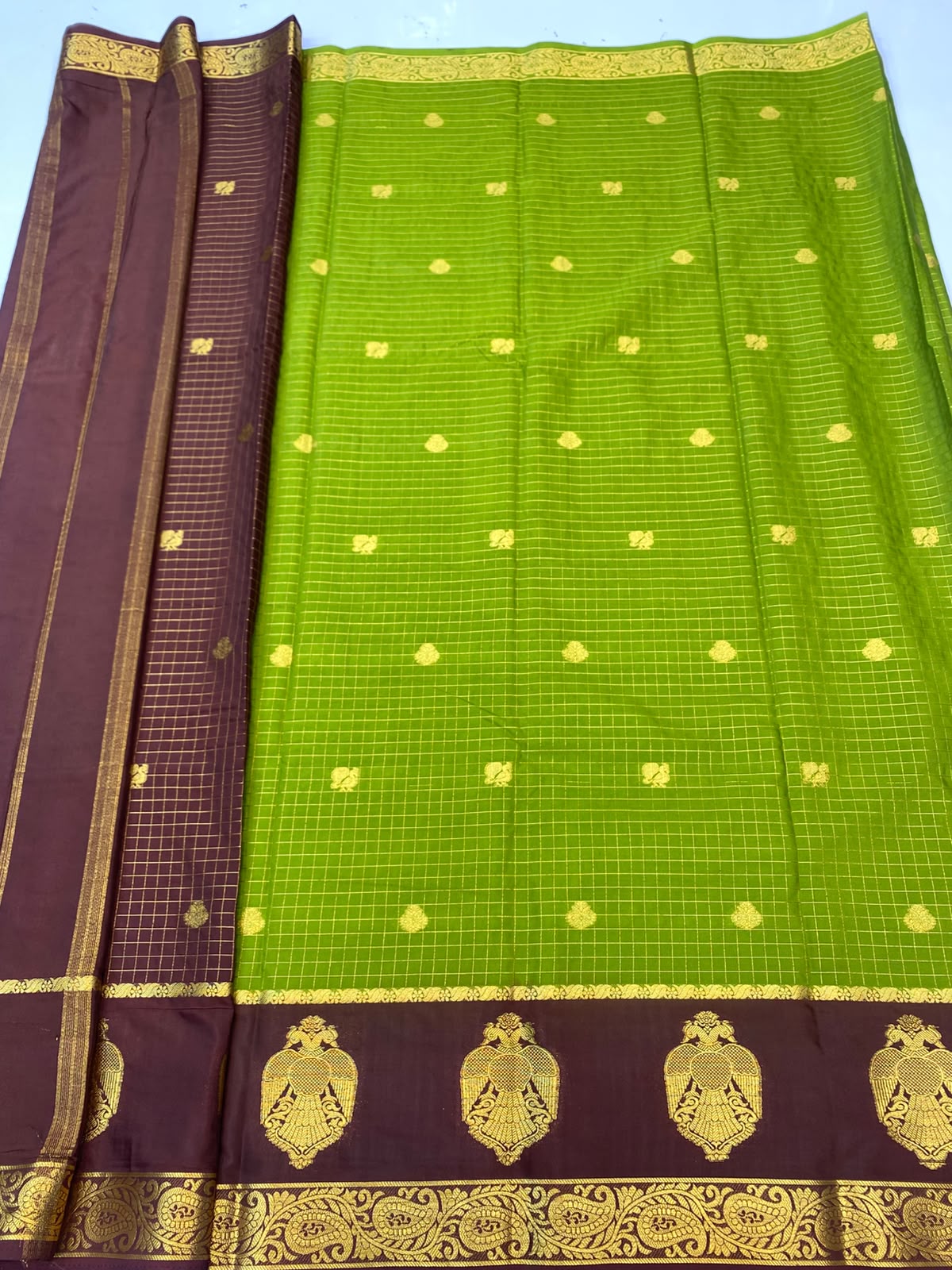 Mysore Chex Butta Saree(3261F-R26)