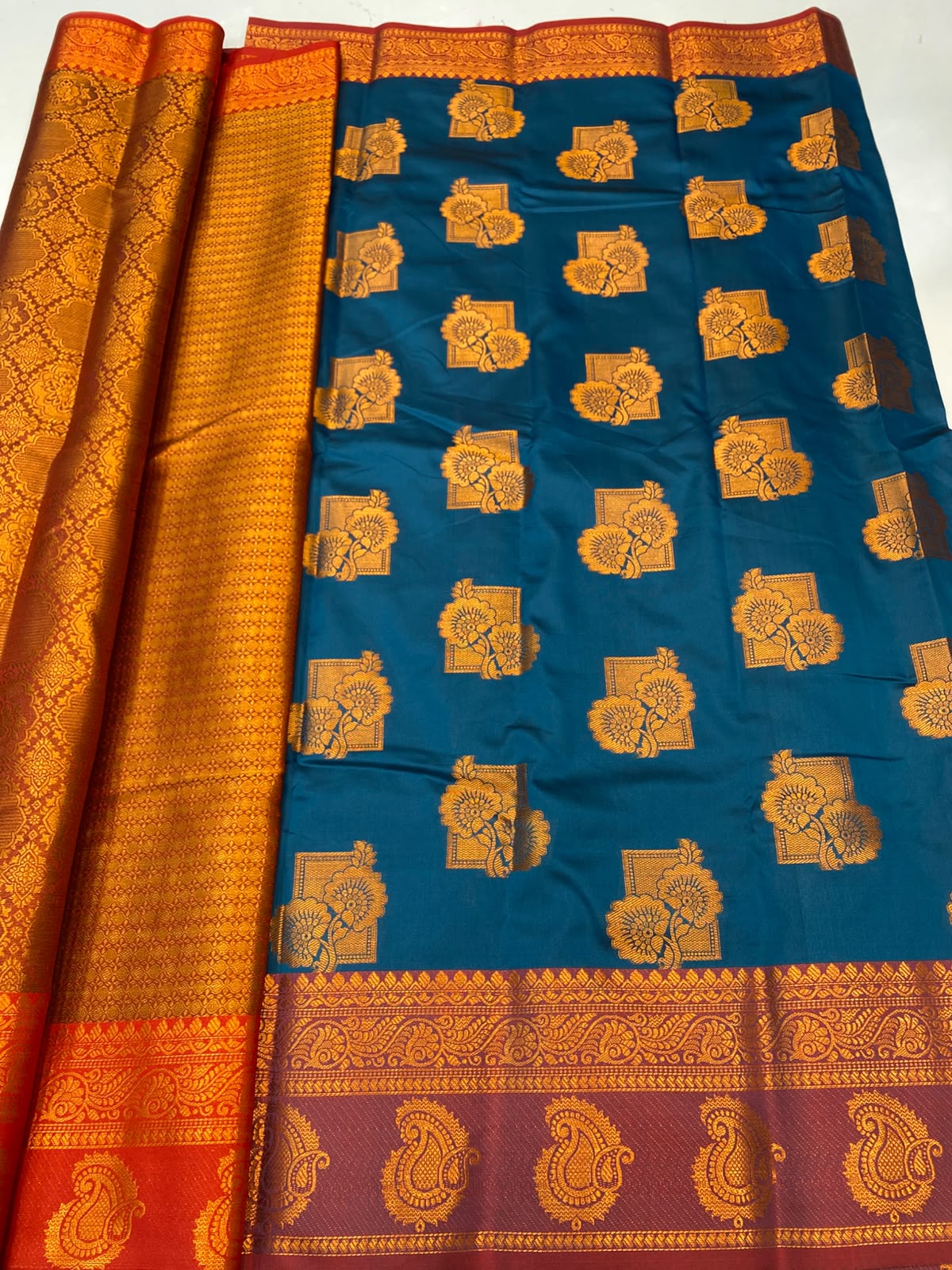 Semi Silk Butta Saree(3795D-R22)