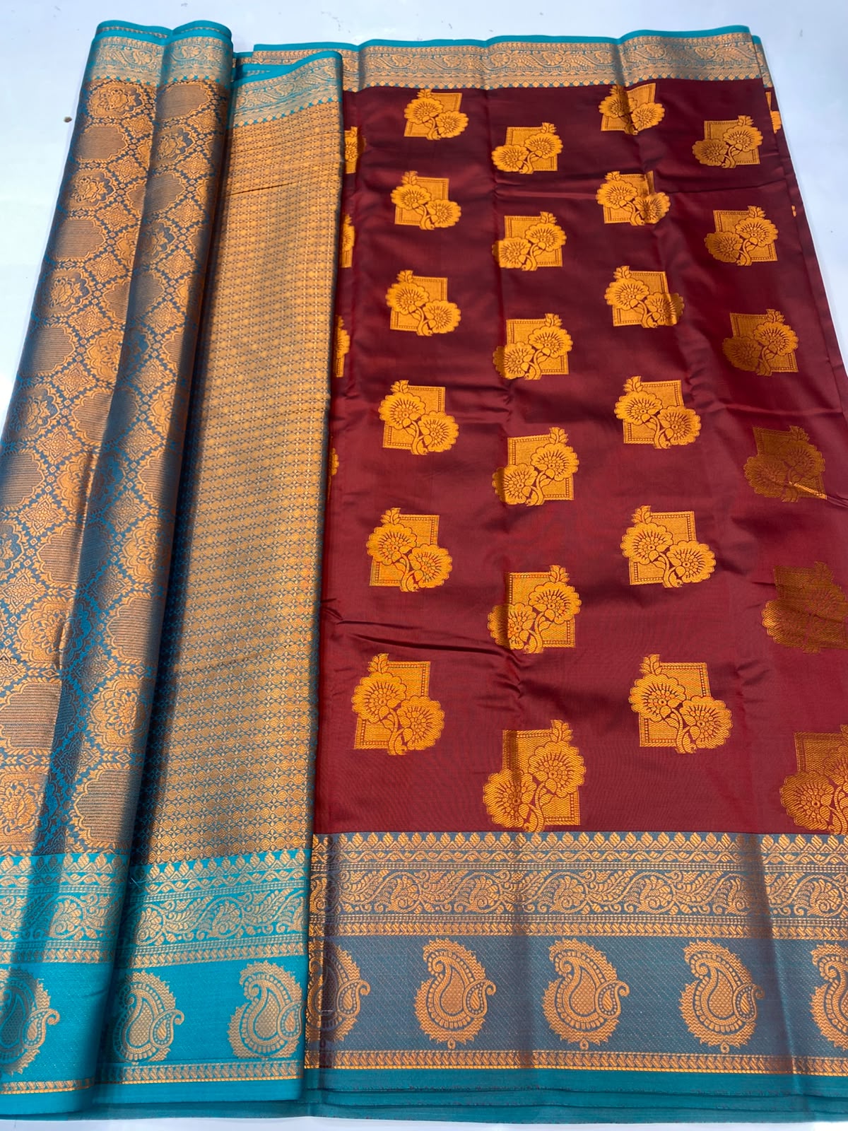 Semi Silk Butta Saree(3795D-R22)