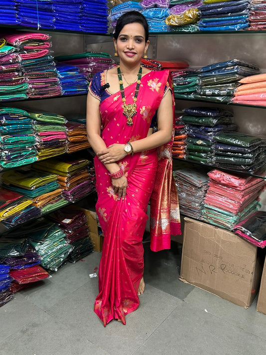 Soft Silk Self Butta Saree (2348A)