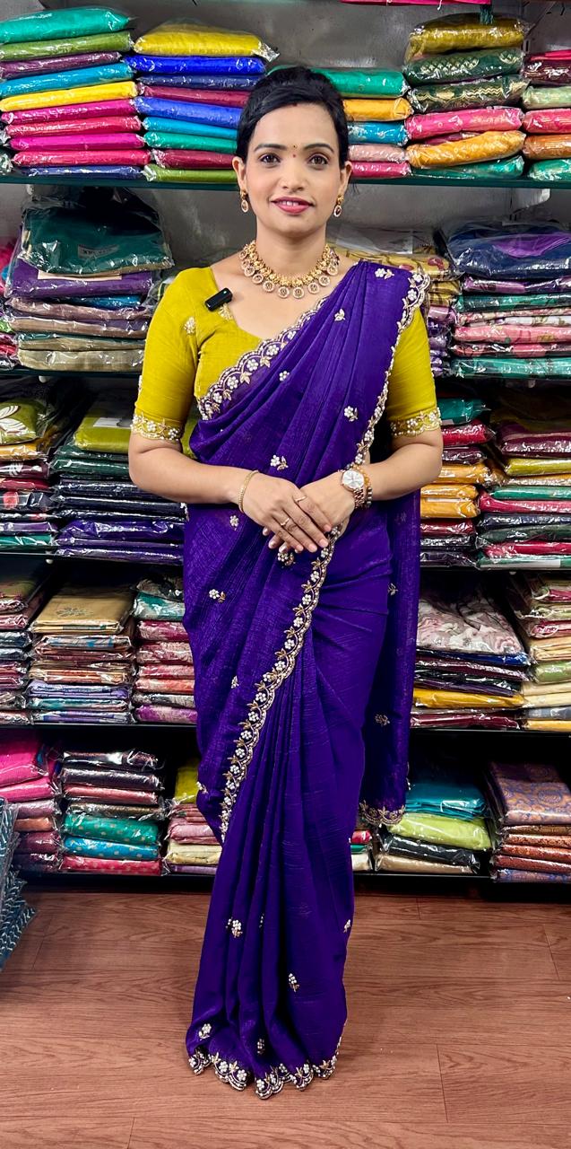 Fancy Space Silk Saree (2452)