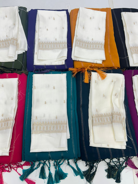 Soft Georgette Fancy Saree (2729)