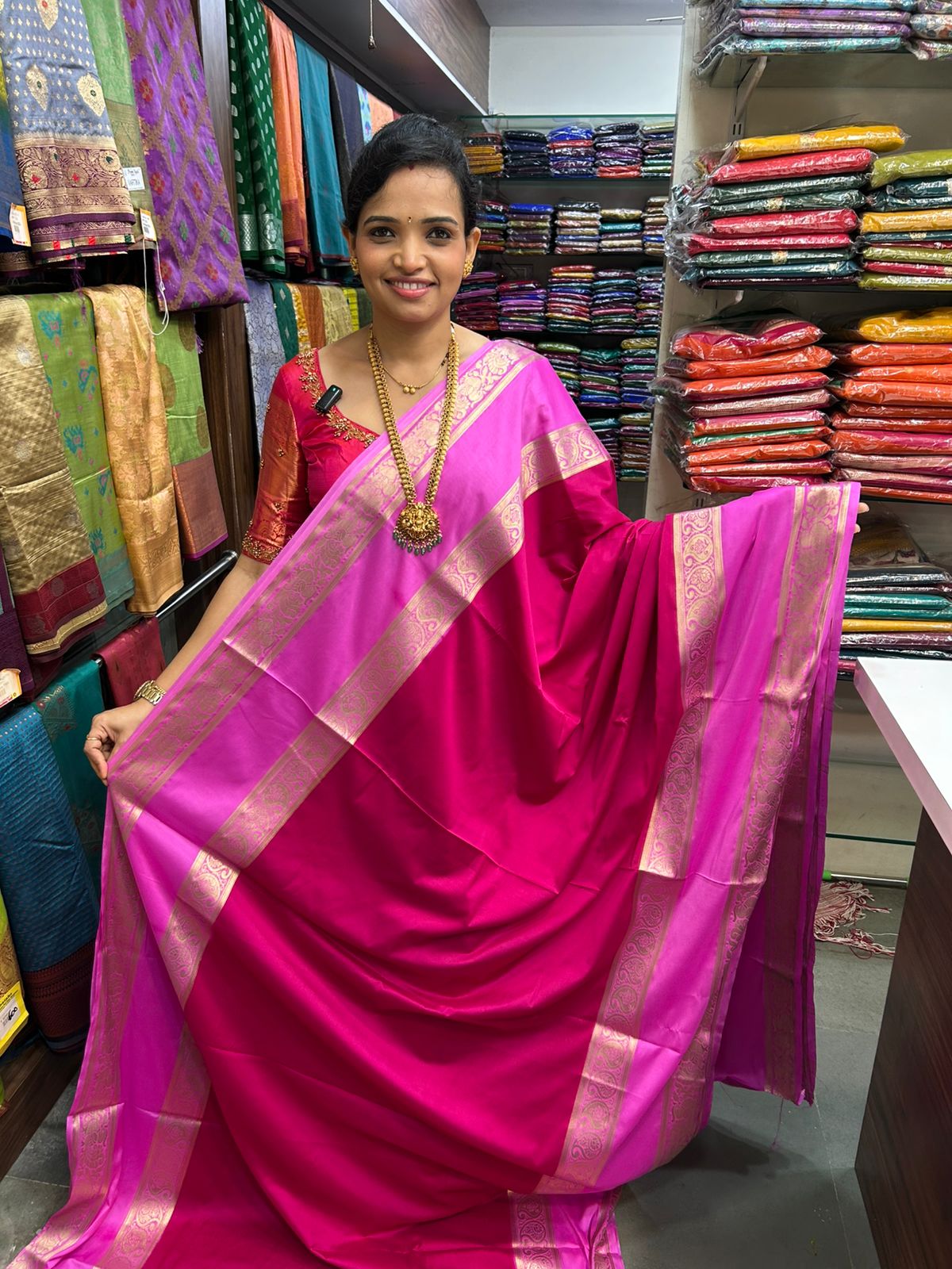 Mysore Crepe Bentex Border Saree (2974)