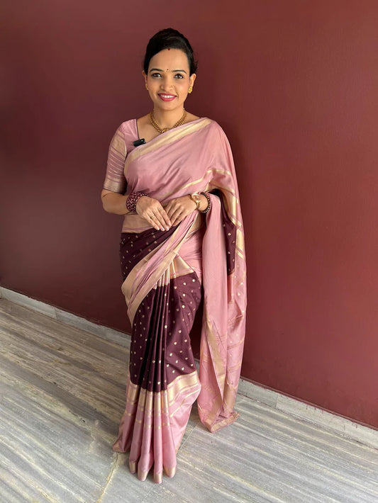 Mysore Crepe Butta Saree (3148)