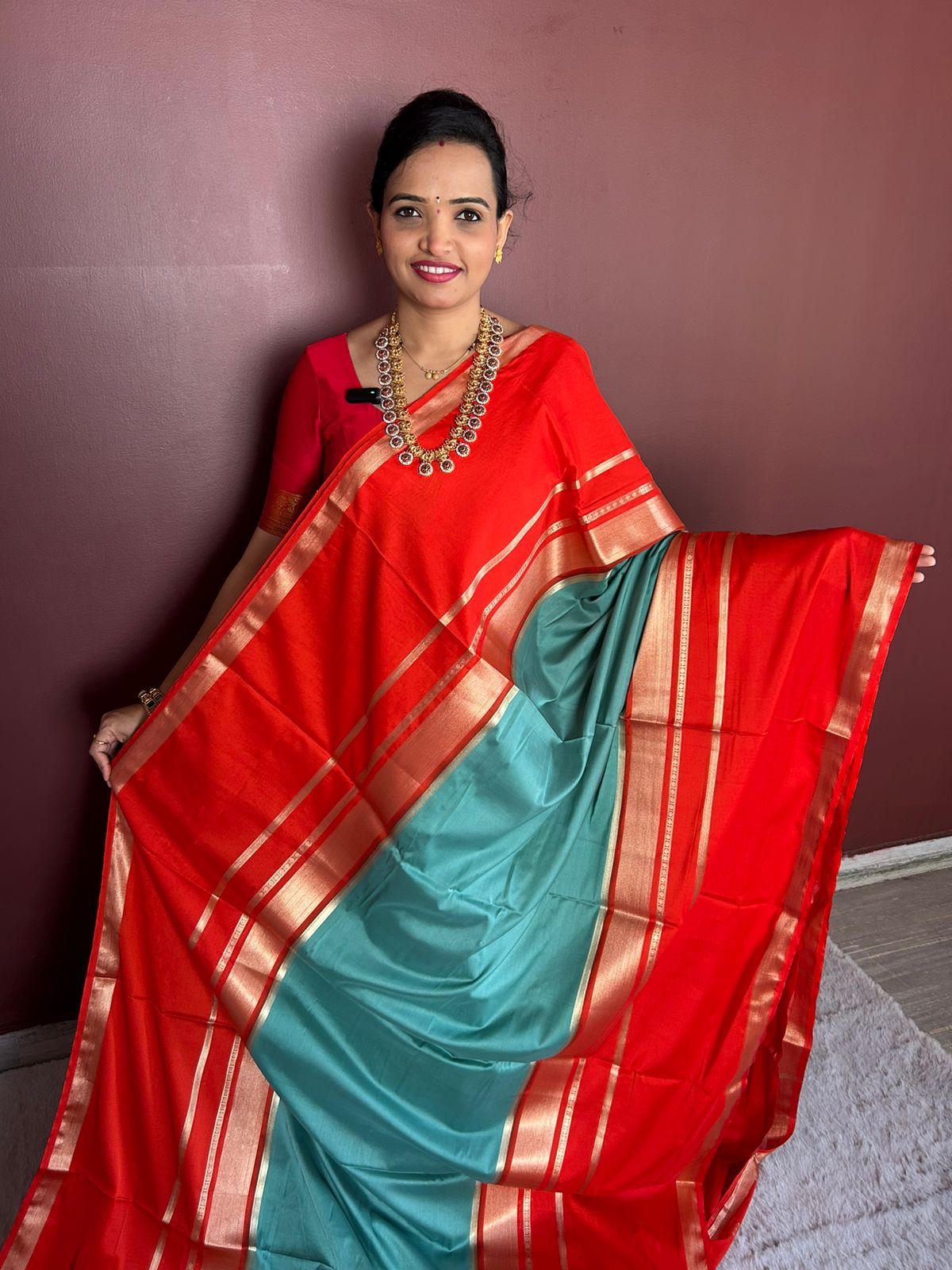 Mysore Crepe Bentex Border Saree( 3073)