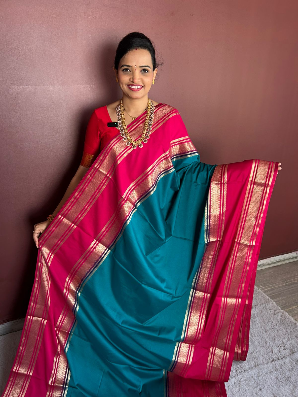 Mysore Crepe Bentex Border Saree(3071)