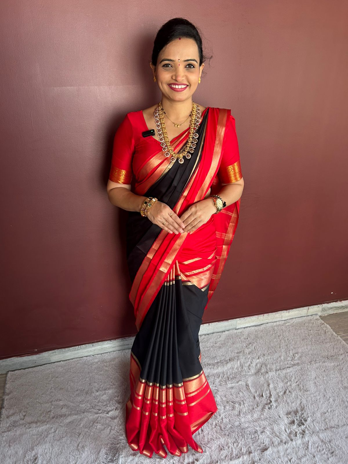 Mysore Crepe Bentex Border Saree(3068)