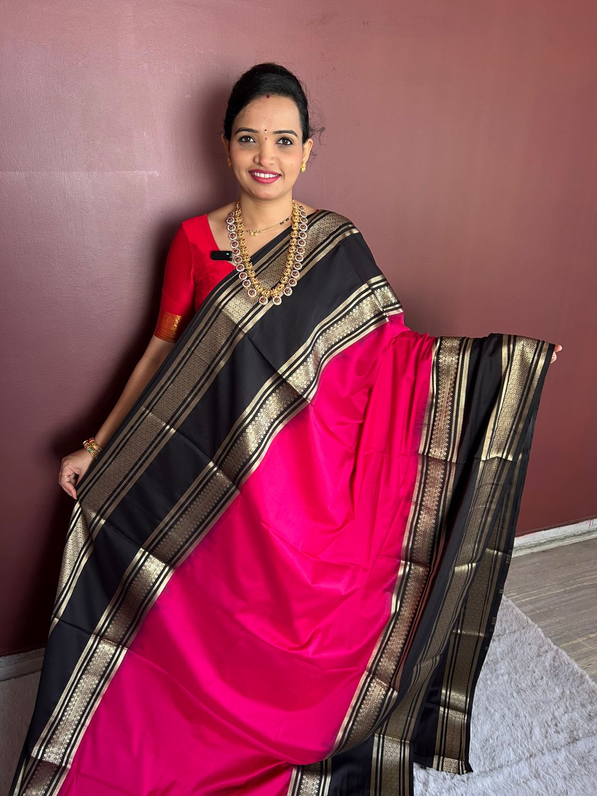 Mysore Crepe Bentex Border Saree (3067)