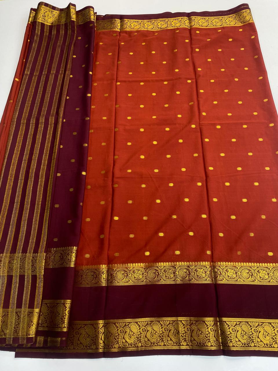 Mysore Crepe Butta Saree(3015)-1