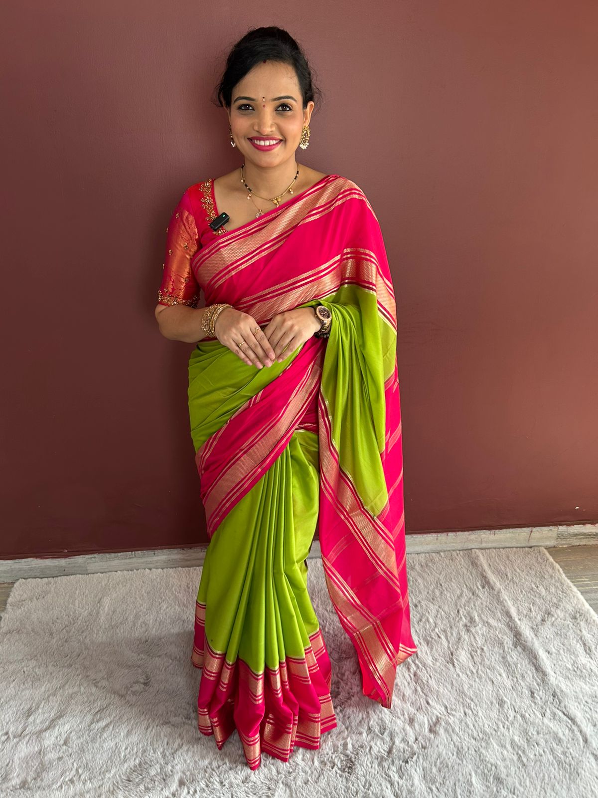 Mysore Crepe Bentex Border Saree (3161)