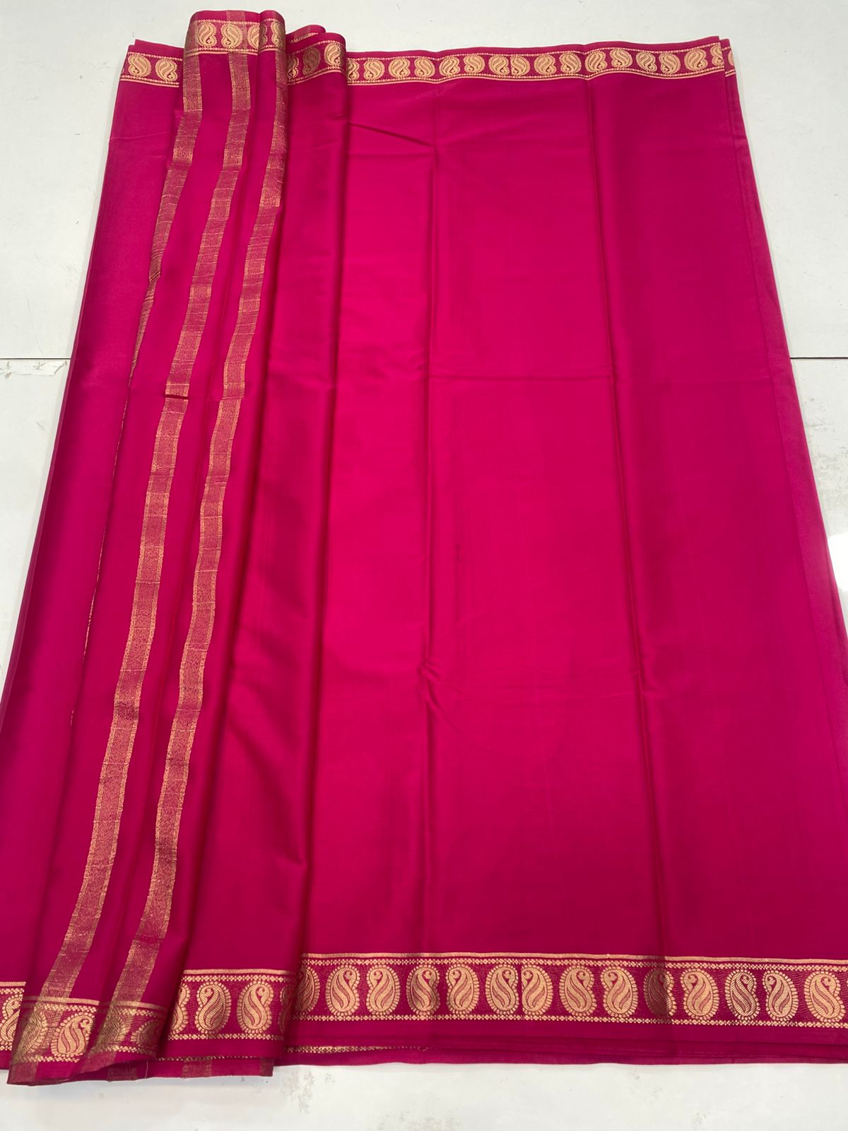 Mysore Crepe Self Saree(3182)