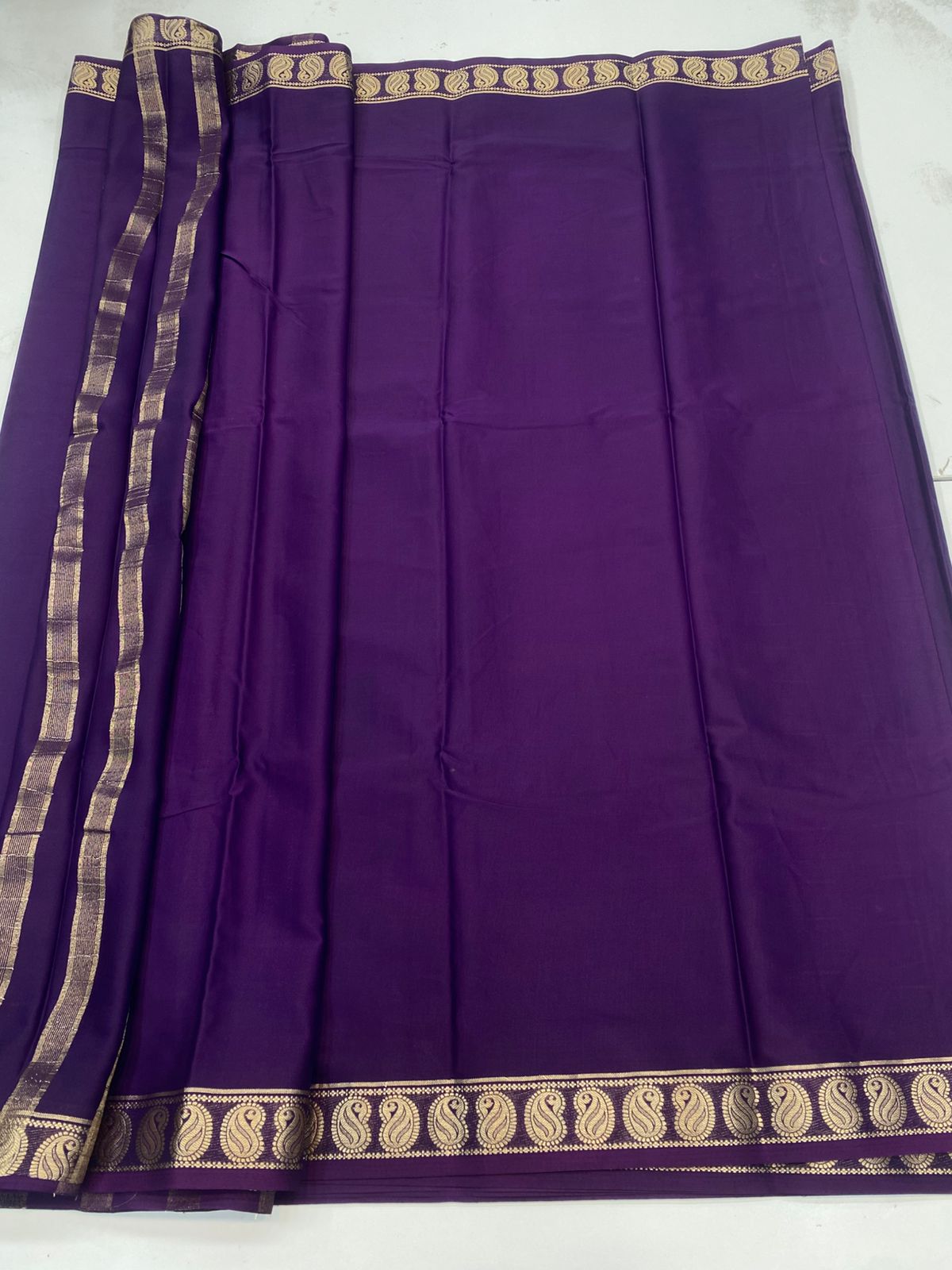 Mysore Crepe Self Saree(3182)