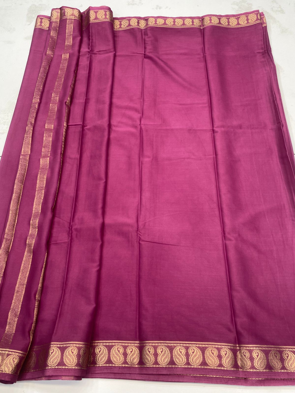 Mysore Crepe Self Saree(3182)