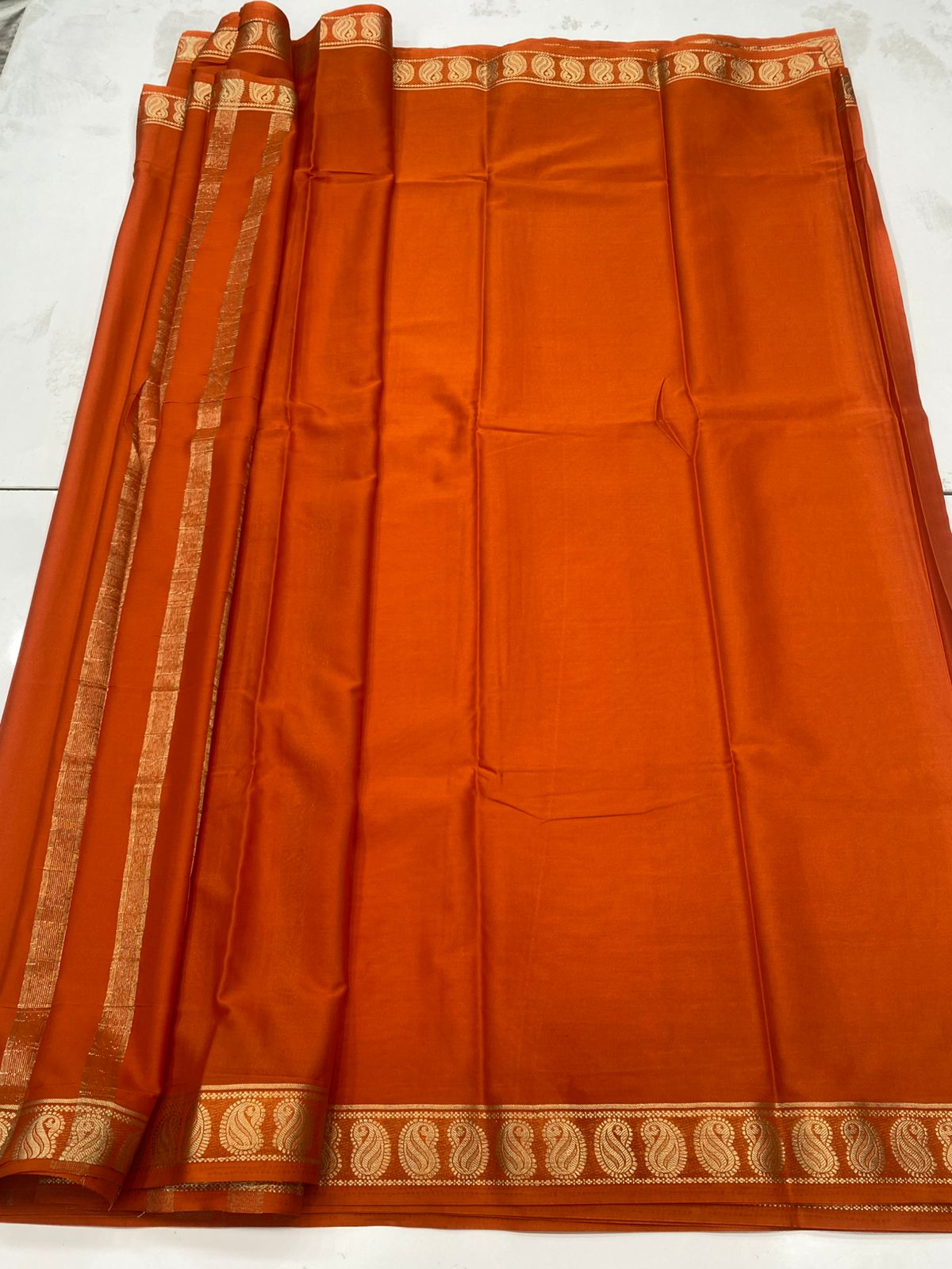 Mysore Crepe Self Saree(3182)