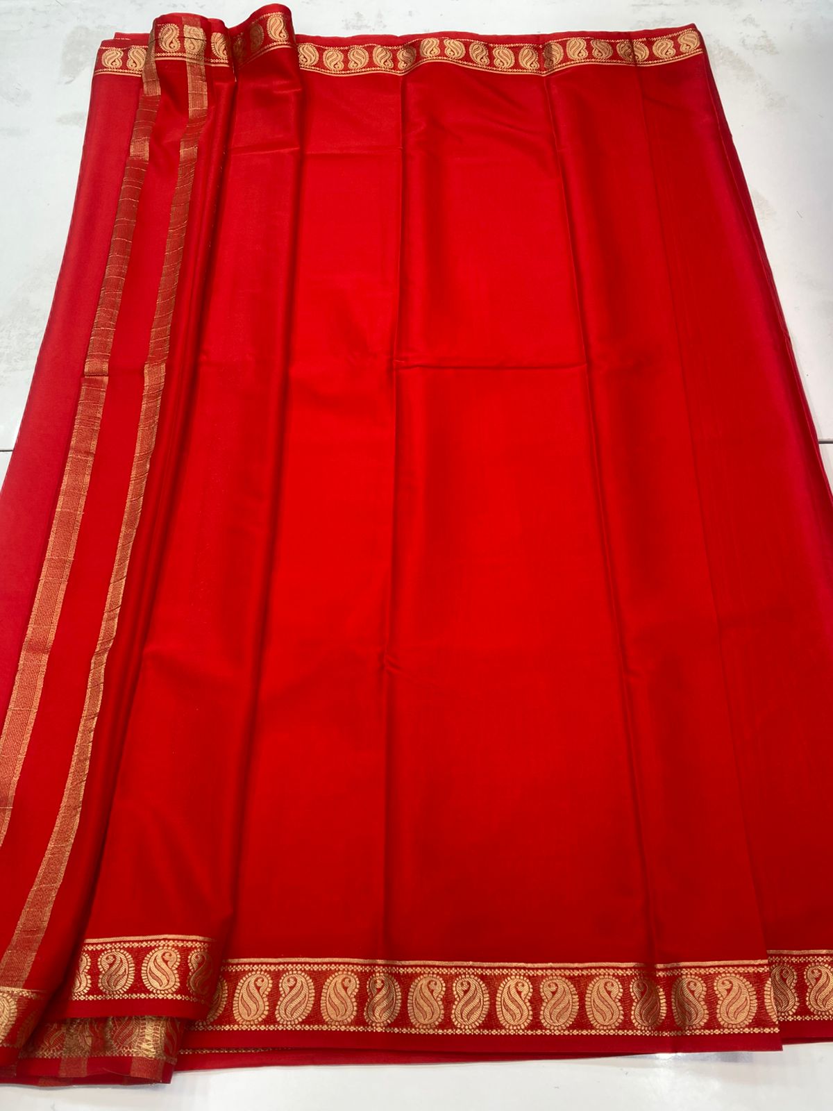 Mysore Crepe Self Saree(3182)