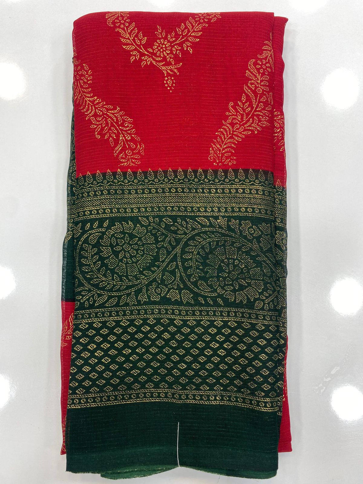 Fancy Georgette Foil Print Saree (3175)