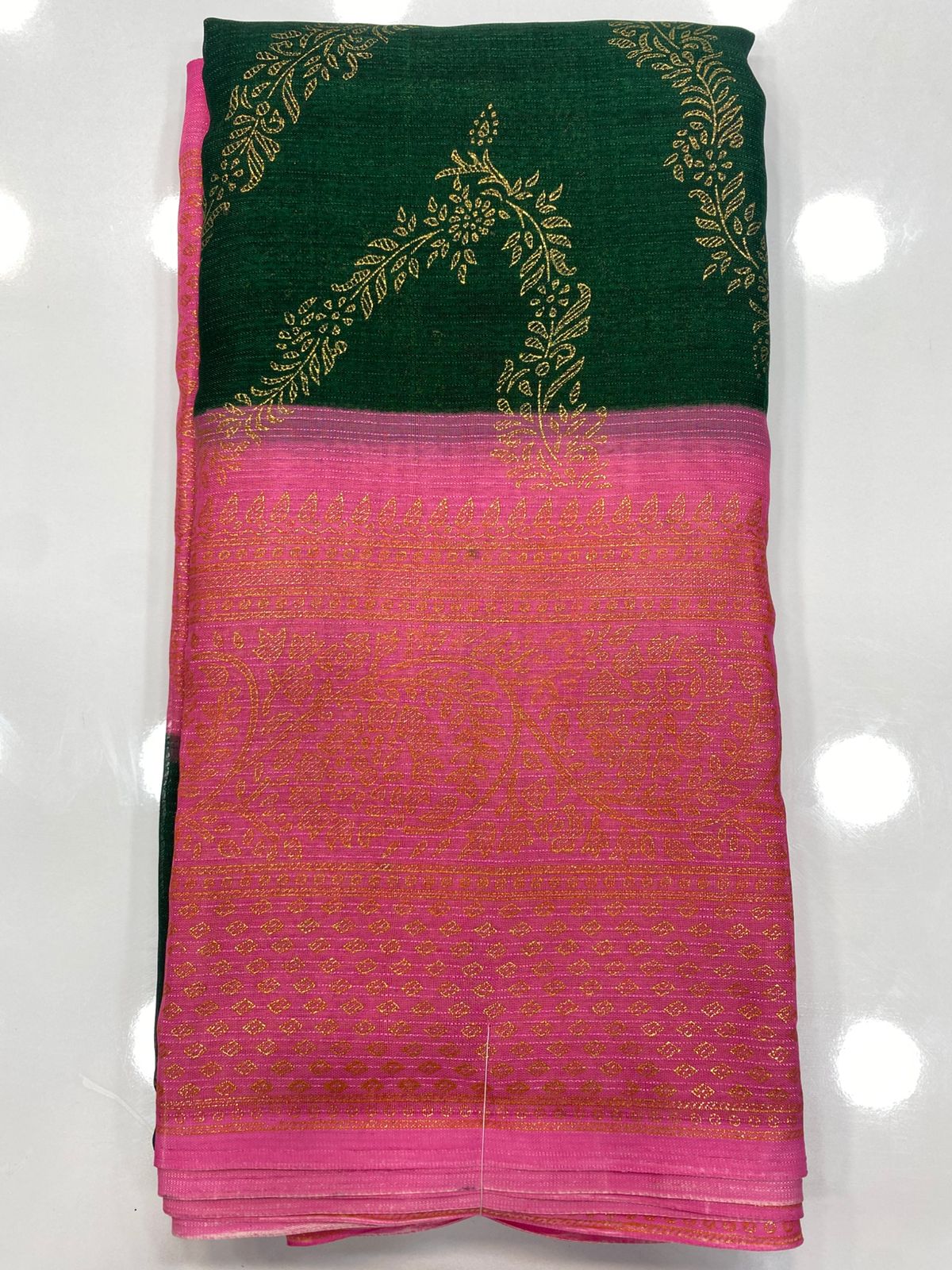 Fancy Georgette Foil Print Saree (3175)