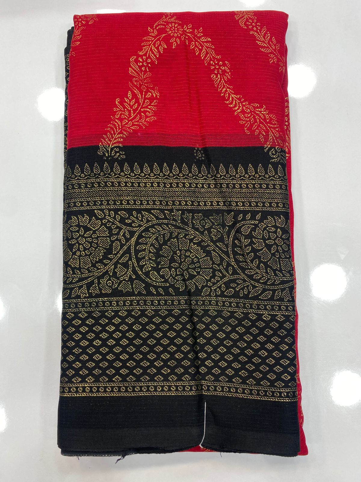 Fancy Georgette Foil Print Saree (3175)