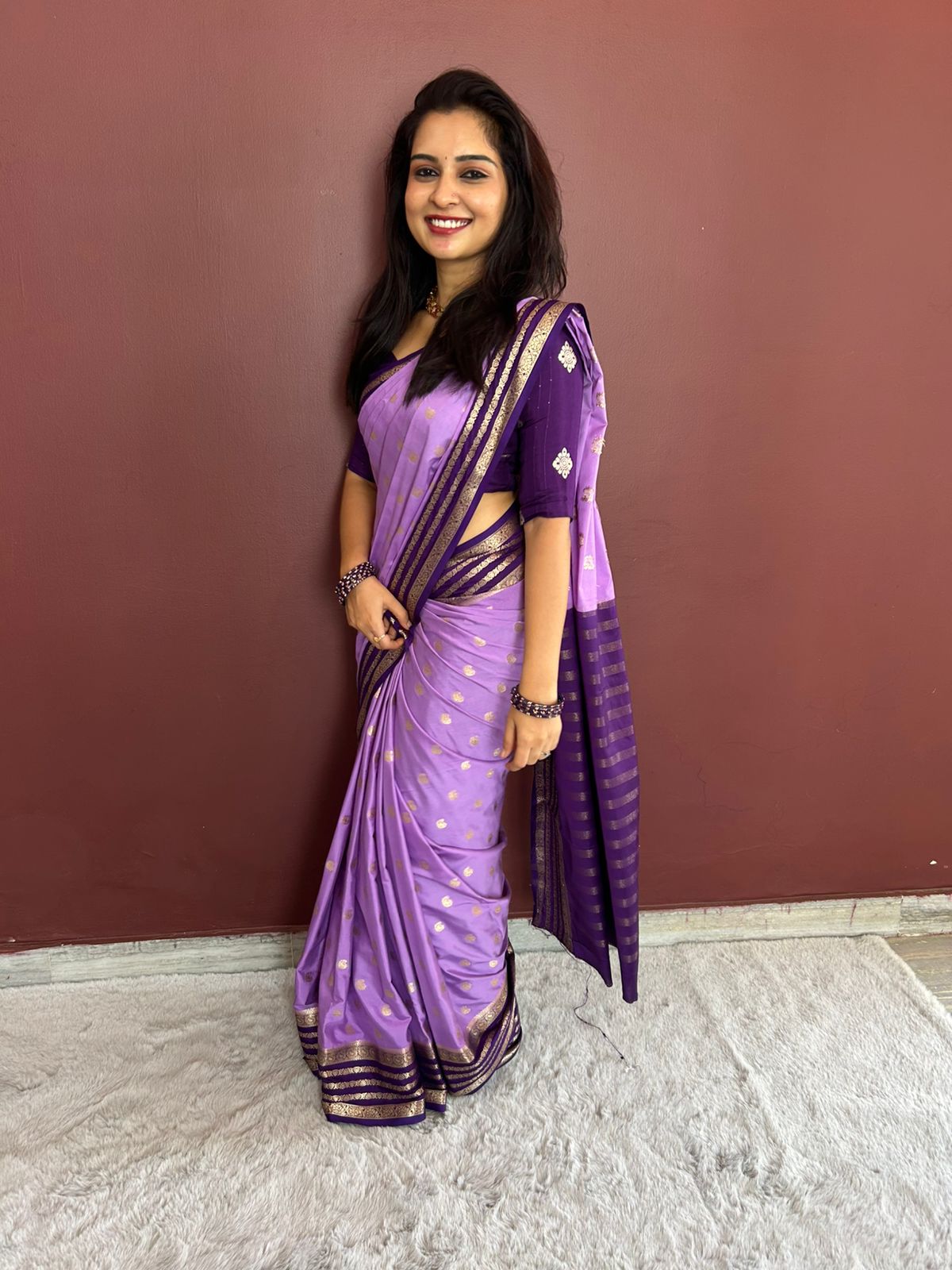 Mysore Crepe Butta Saree(3251)
