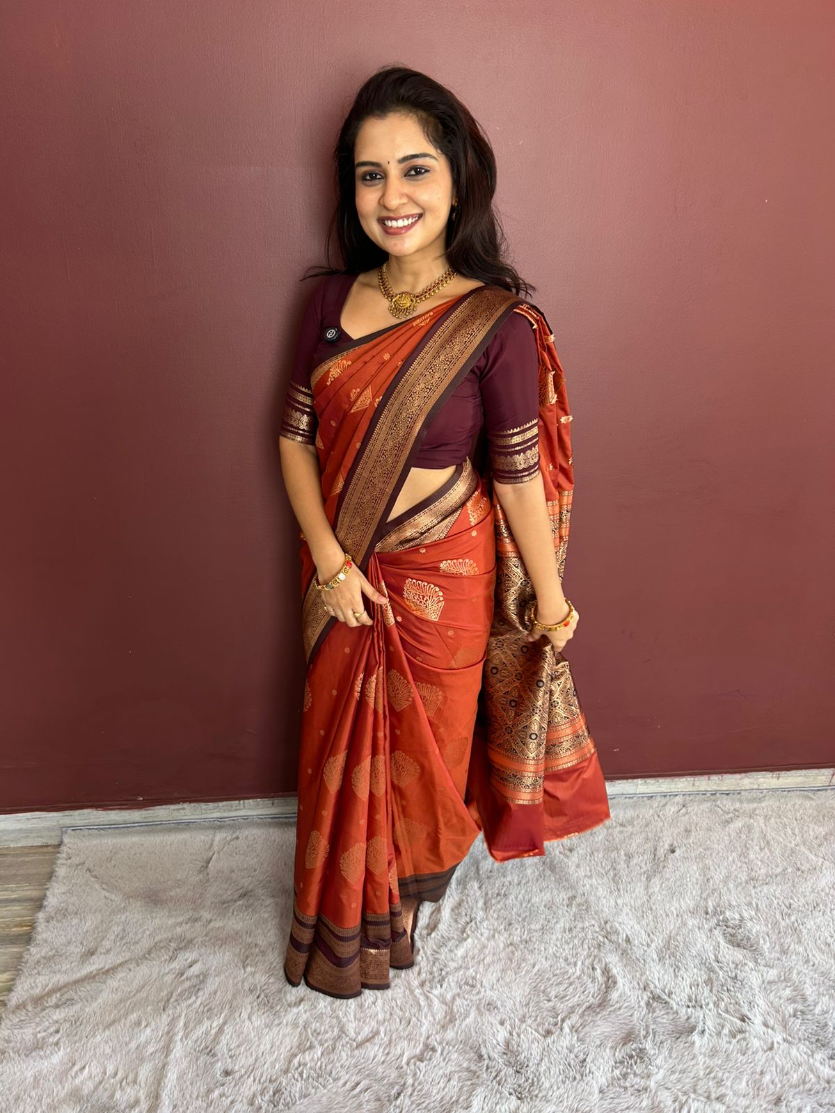 Semi Silk Butta Saree(3248C)