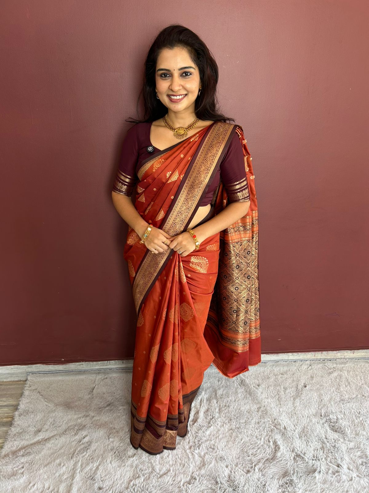 Semi Silk Butta Saree(3248C)