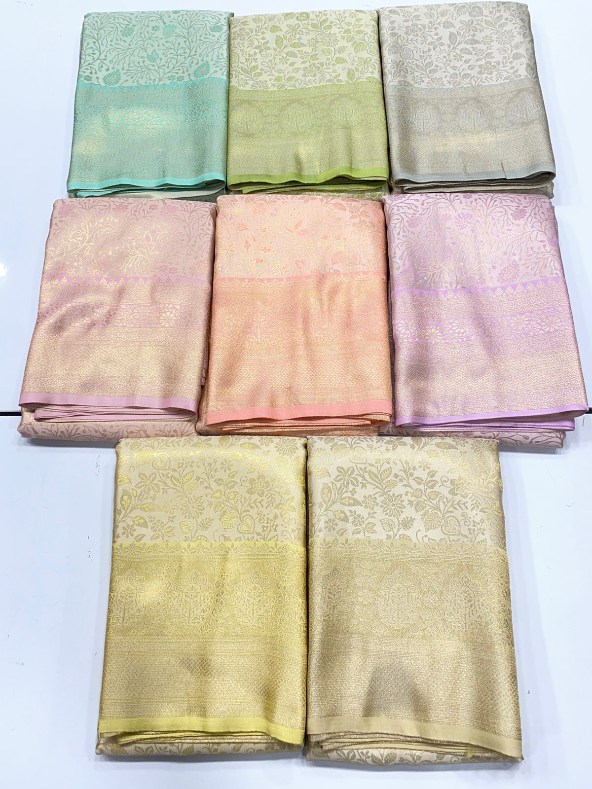Semi Silk Tissue Broket Satin Saree(3347)