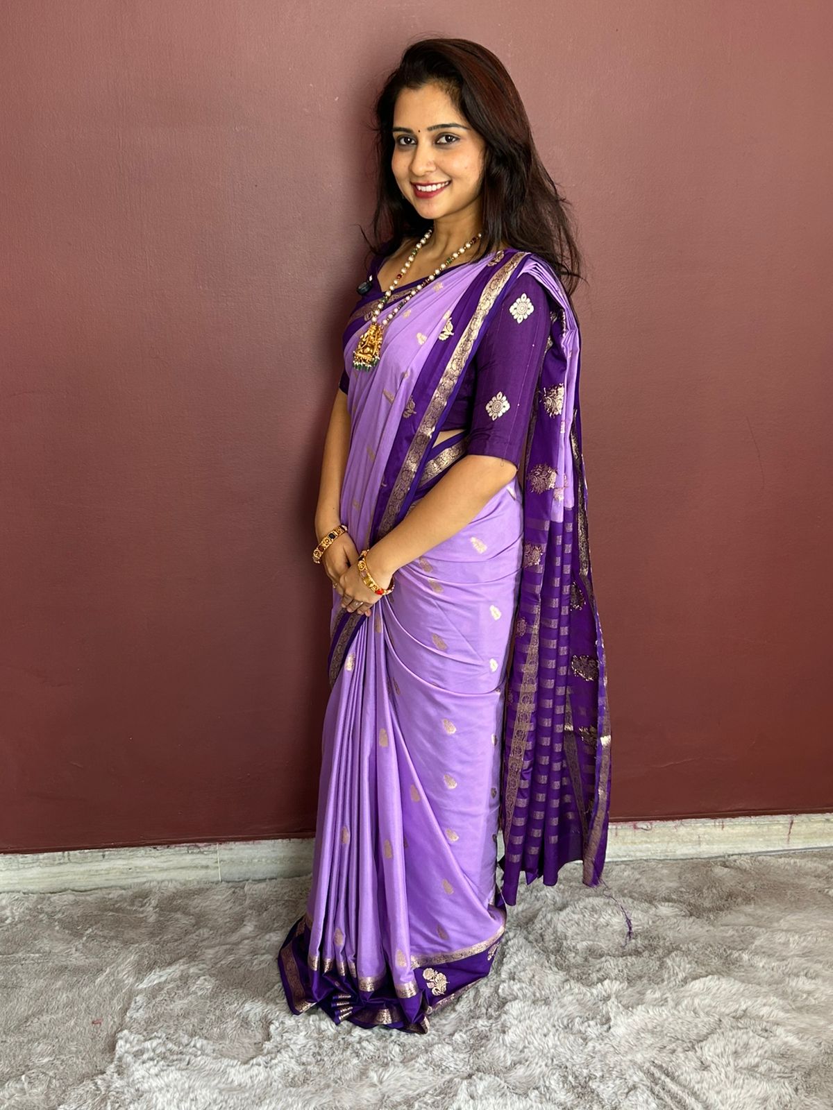 Mysore Crepe Butta Saree(3344)