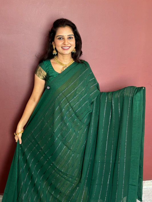 Fancy Space Silk Saree (3424-R36)