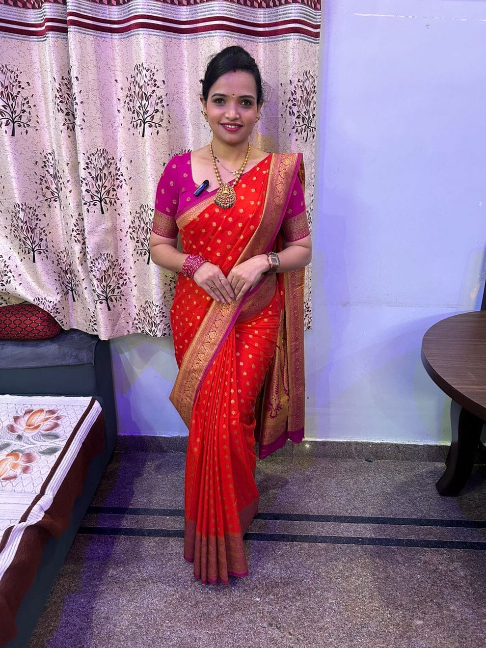 Khaddi Georgette Saree (3448-R12)